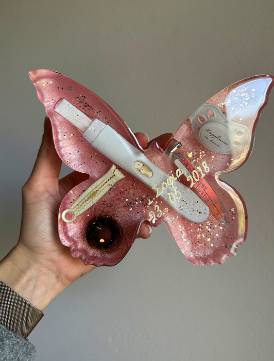 Αναμνηστικό Γέννας σε Σχήμα Πεταλούδας