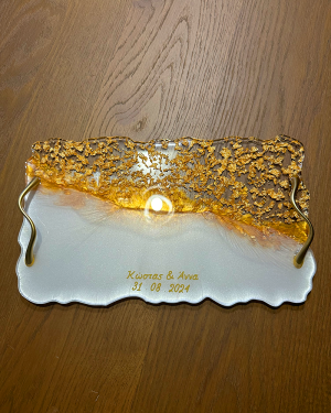 Χειροποίητος Δίσκος Γάμου Σχέδιο 1