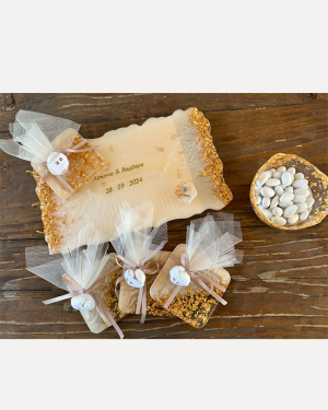 Μπομπονιέρες από Υγρό Γυαλί Σχέδιο 1