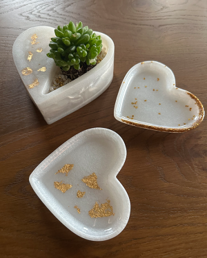 Διακοσμητικά Πιατάκια σε Σχήμα Καρδίας