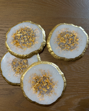 Διακοσμητικά Στρόγγυλα Σουβέρ από Ρητίνη