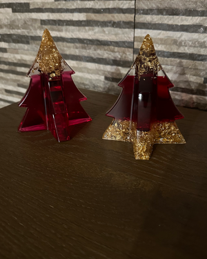 Χειροποίητο Διακοσμητικό Δεντράκι από Υγρό Γυαλί