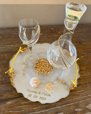 Χειροποίητος Δίσκος Γάμου Σχέδιο 6