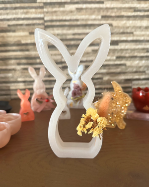 Διακοσμητικό Πασχαλινό Λαγουδάκι από Υγρό Γυαλί