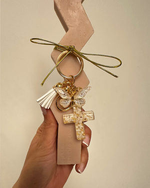 Χειροποίητη Αρωματική Λαμπάδα Wave Beige